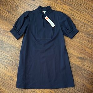 Jude Connally Stasha Ponte Navy Dress